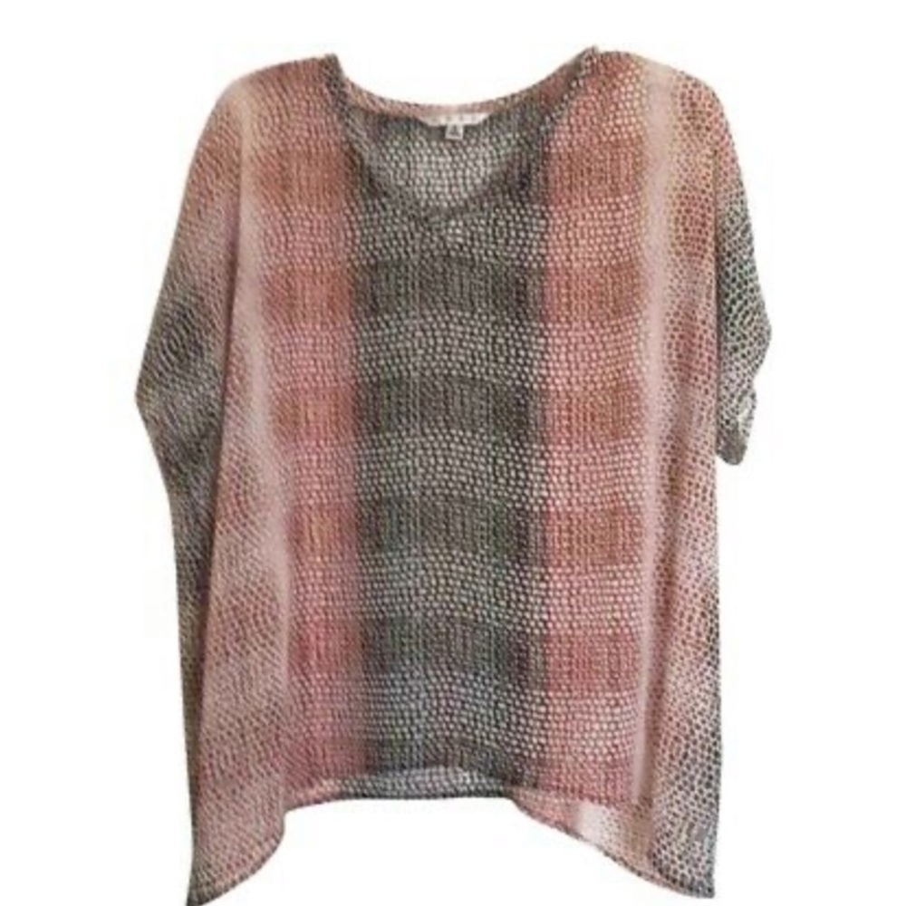 Cabo Snakeskin Sheer Top